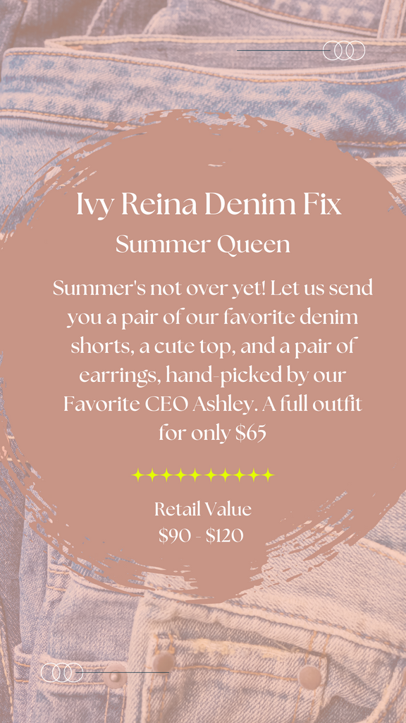 Rosy Brown Denim Fix - Shorts Outfit Sets