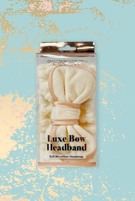 Tan Luxe Bow Headband Headbands