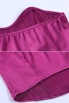 Violet Red Starfire Satin Magenta Corset Crop Top Shirts & Tops