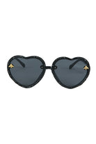 Dark Slate Gray Handmade Heart Rhinestone Sunglasses G0307 Sunglasses