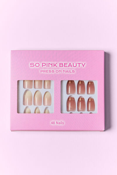 Misty Rose SO PINK BEAUTY Press On Nails 2 Packs Valentine's Day