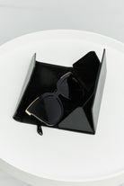 Black Polycarbonate Frame Square Sunglasses Accessories