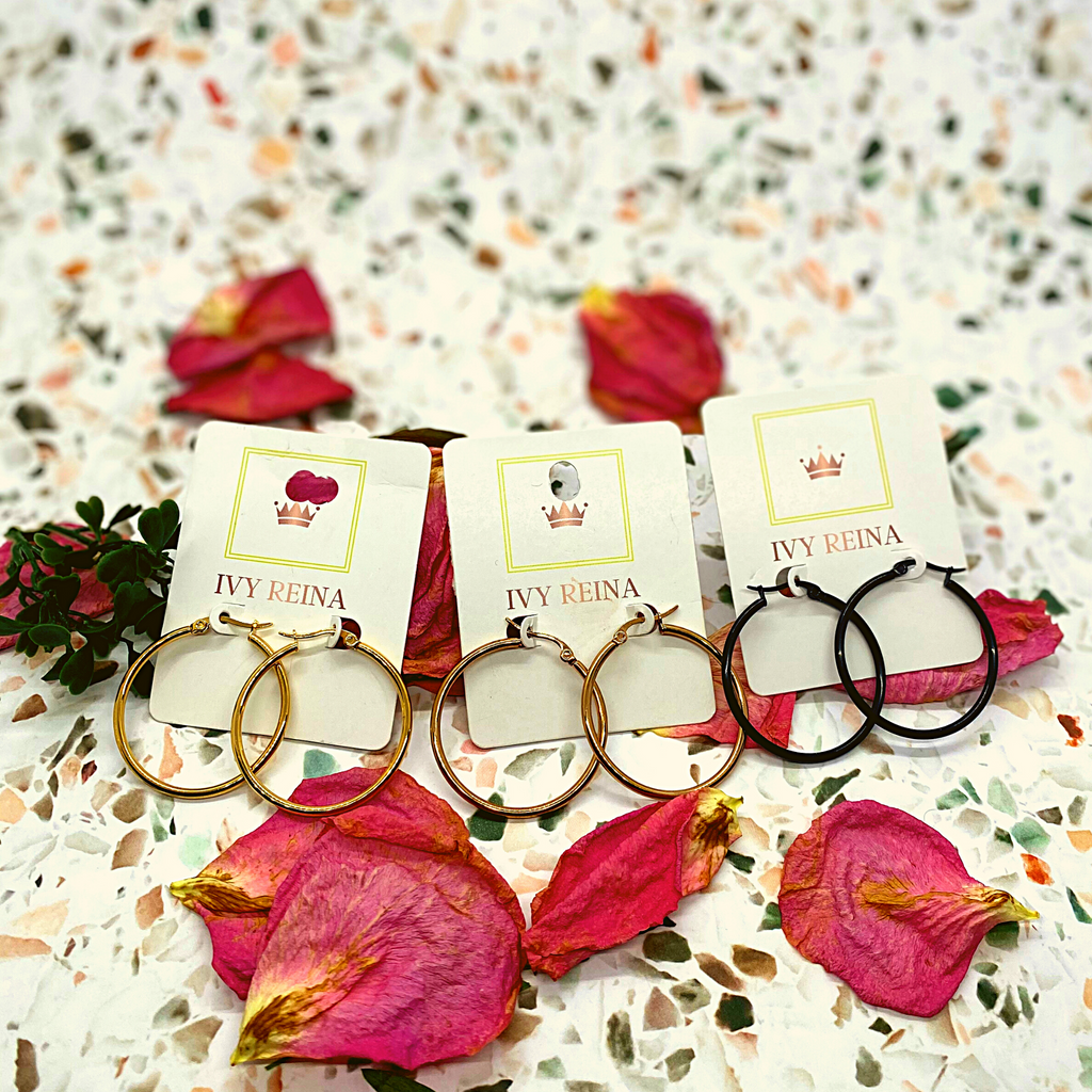 Firebrick Kylie Hoops Accessories
