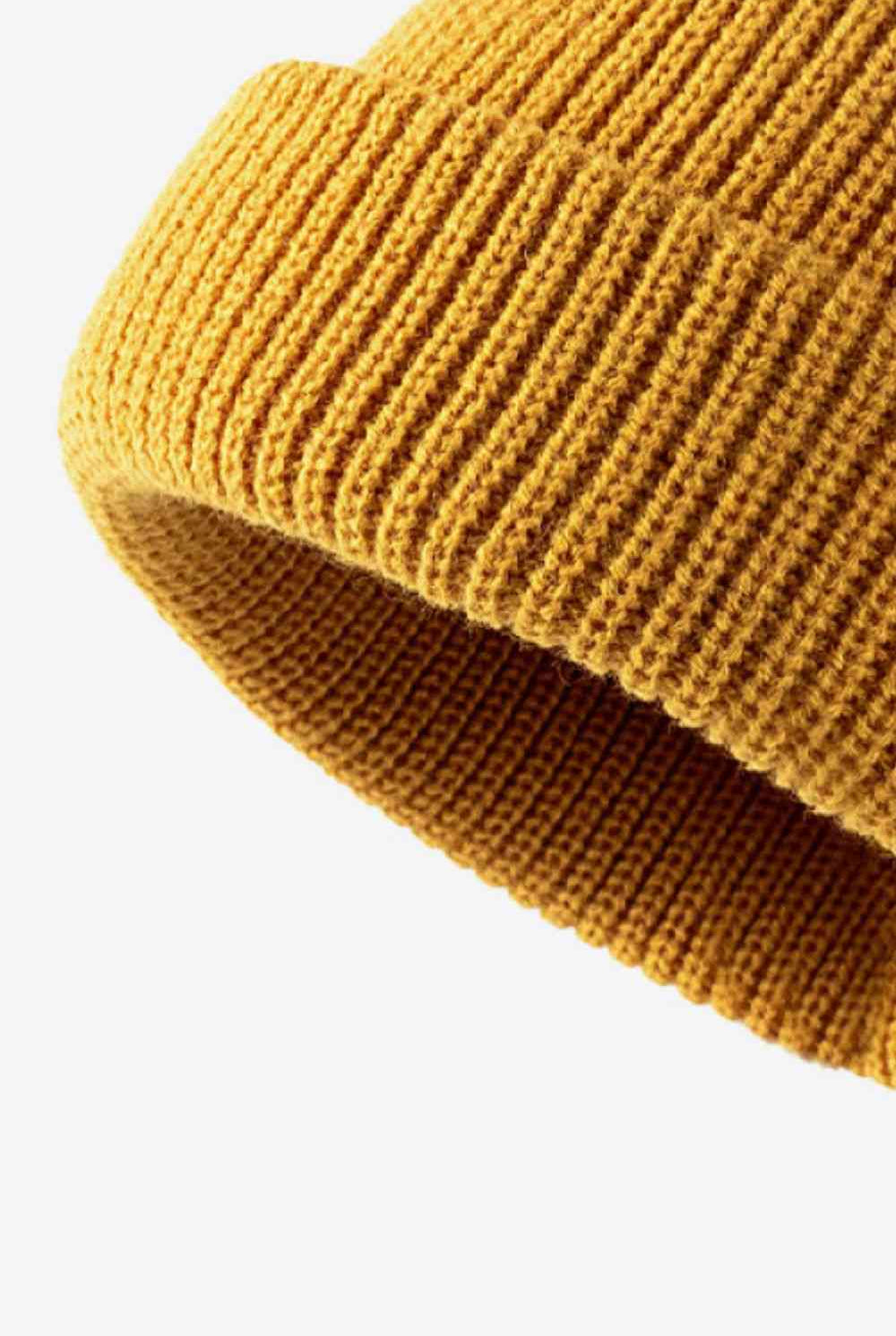 Goldenrod Calling For Winter Rib-Knit Beanie Winter Accessories