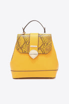 Goldenrod Nicole Lee USA Python 3-Piece Bag Set Handbags
