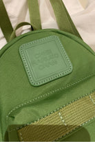 Dark Olive Green Small Canvas Backpack Handbags