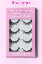 Thistle SO PINK BEAUTY Faux Mink Eyelashes 5 Pairs Valentine's Day