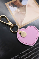 Thistle Assorted 4-Pack Heart Shape PU Leather Keychain Key Chains