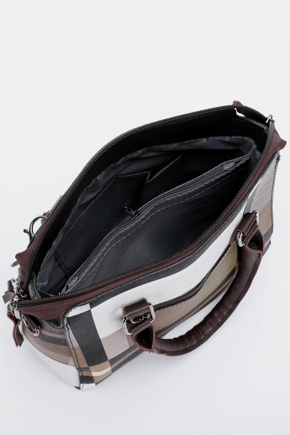 Lavender 4-Piece Color Block PU Leather Bag Set Handbags