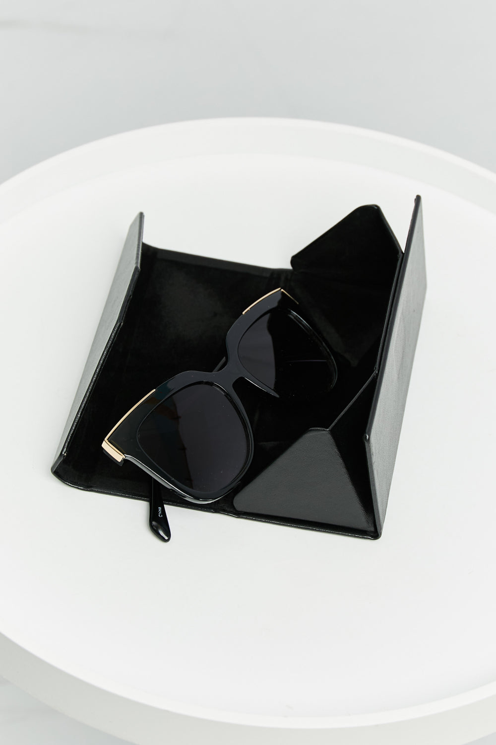 Black Tortoiseshell Rectangle Polycarbonate Sunglasses Accessories