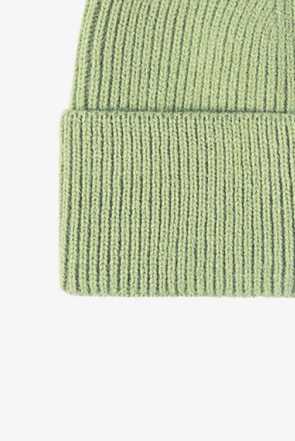 Beige Warm In Chilly Days Knit Beanie Winter Accessories
