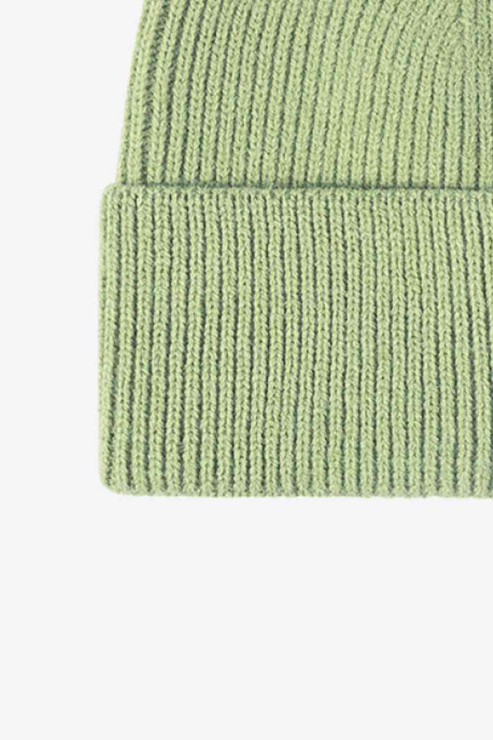 Beige Warm In Chilly Days Knit Beanie Winter Accessories