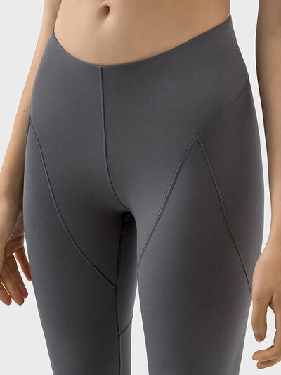 Dark Slate Gray Mid-Rise Waist Active Pants activewear