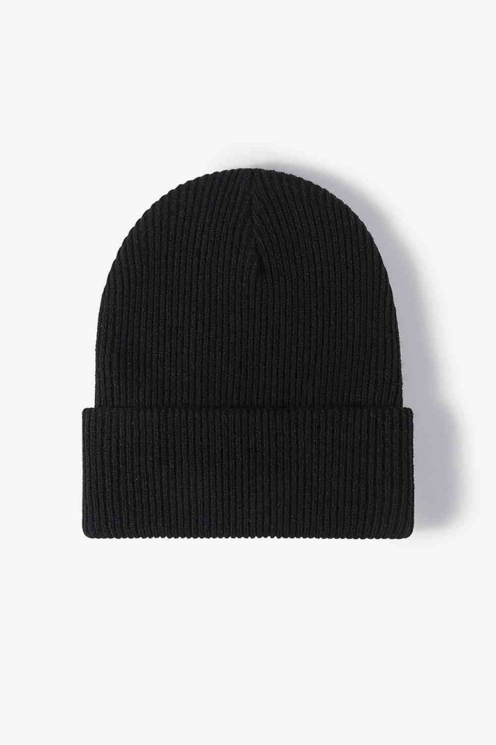 White Smoke Warm Winter Knit Beanie Winter Accessories