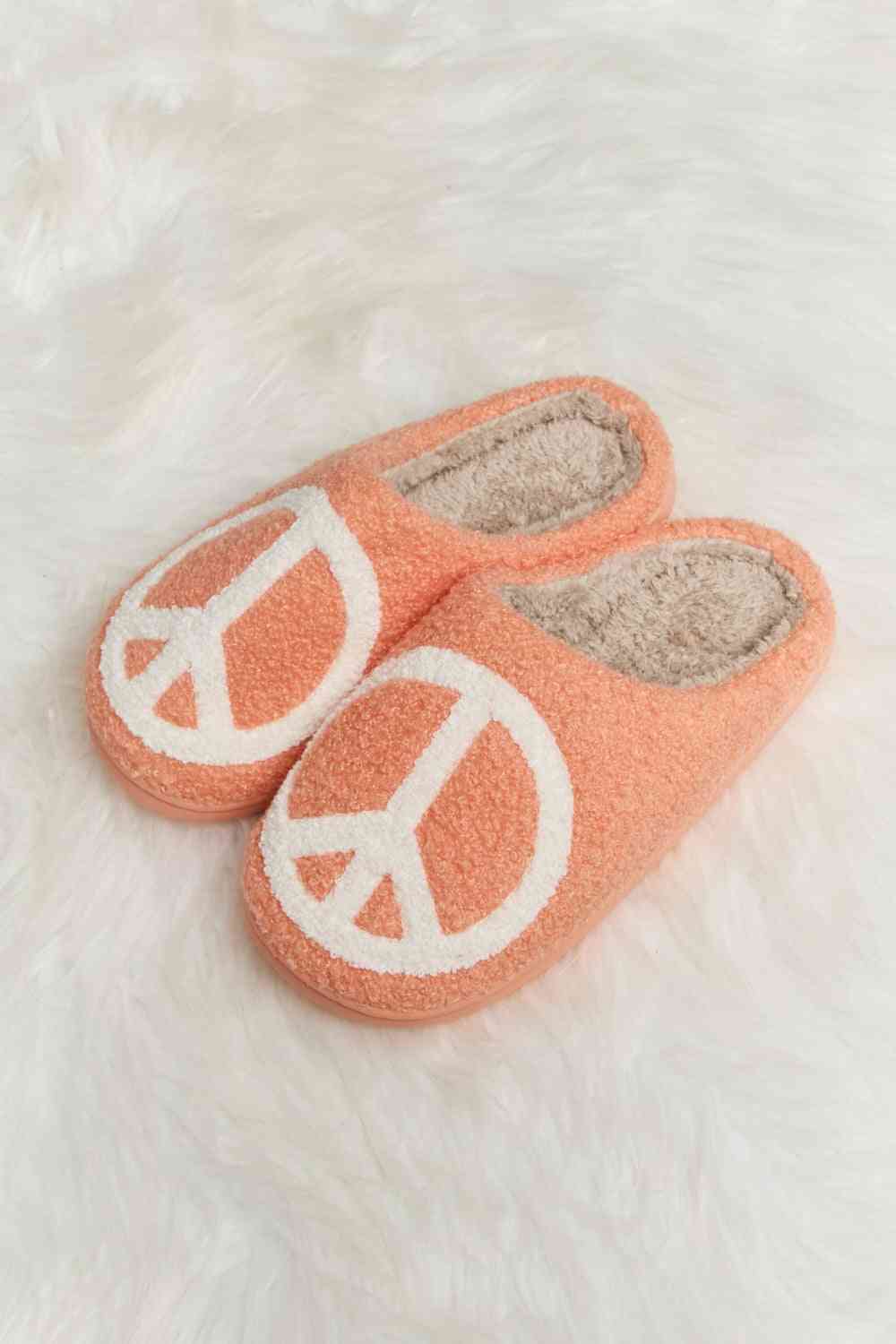 Light Gray Melody Printed Plush Slide Slippers Gifts