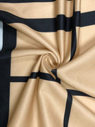 Tan Plus Size Plaid V-Neck Long Sleeve Wrap Dress New Year Looks