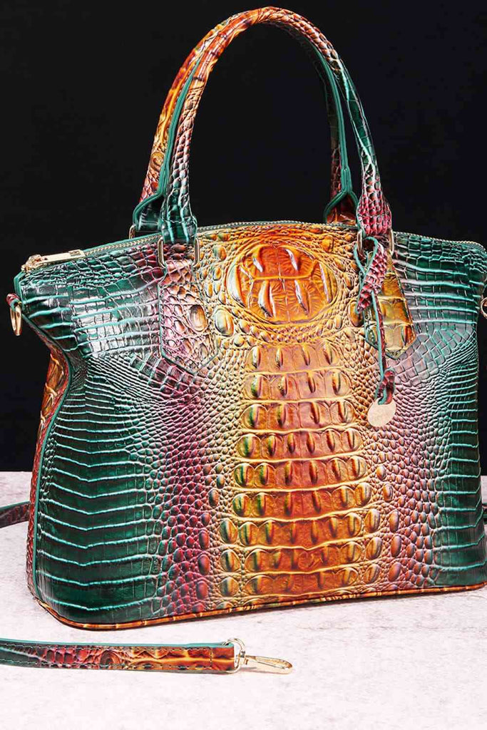 Wheat Gradient PU Leather Handbag