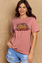 Rosy Brown BOOK LOVER Graphic Cotton Tee Graphic Tees