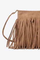 Sienna Adored PU Leather Crossbody Bag with Fringe Handbags