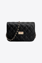 Black PU Leather Crossbody Bag Handbags