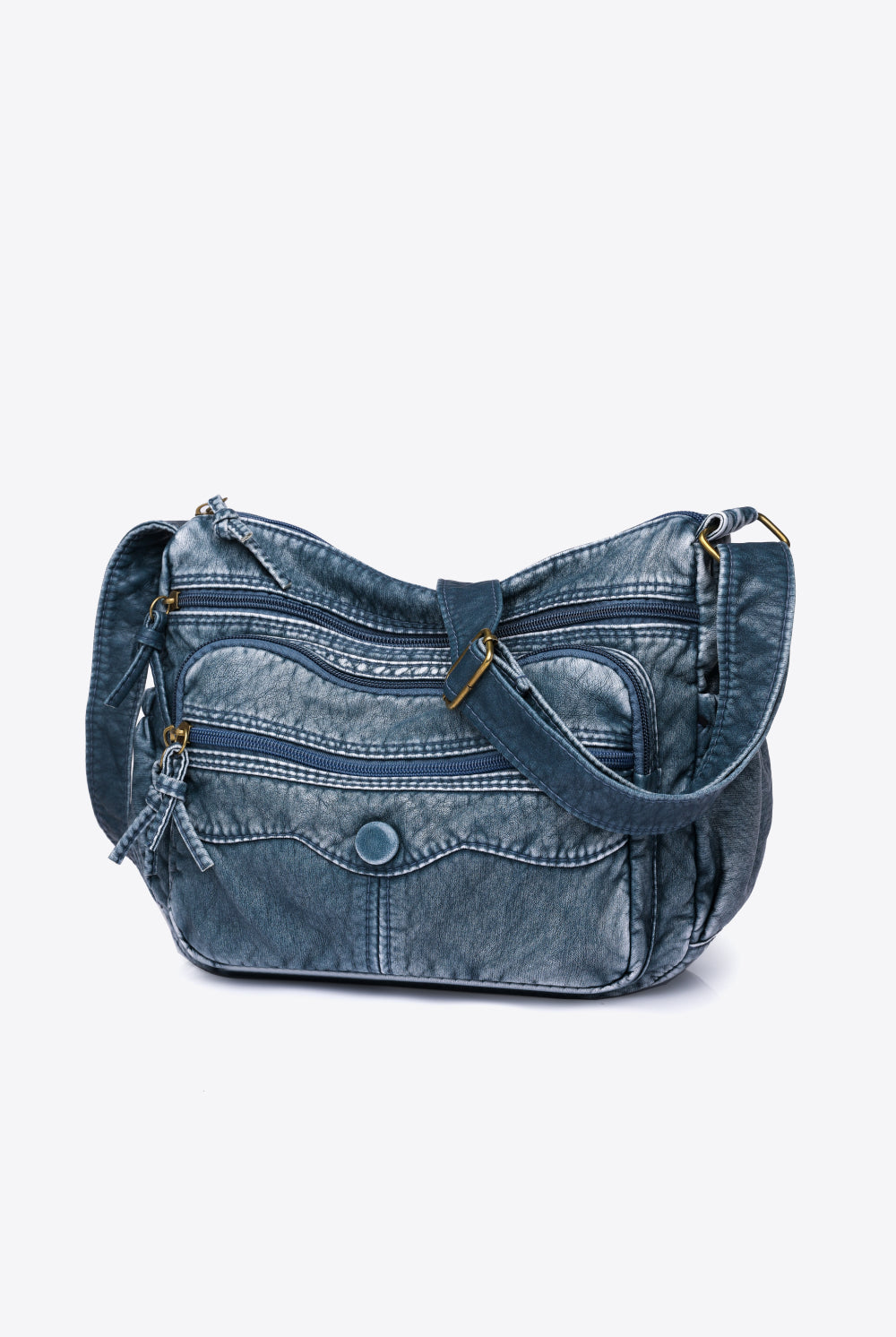 Dark Slate Gray Adored PU Leather Crossbody Bag Handbags