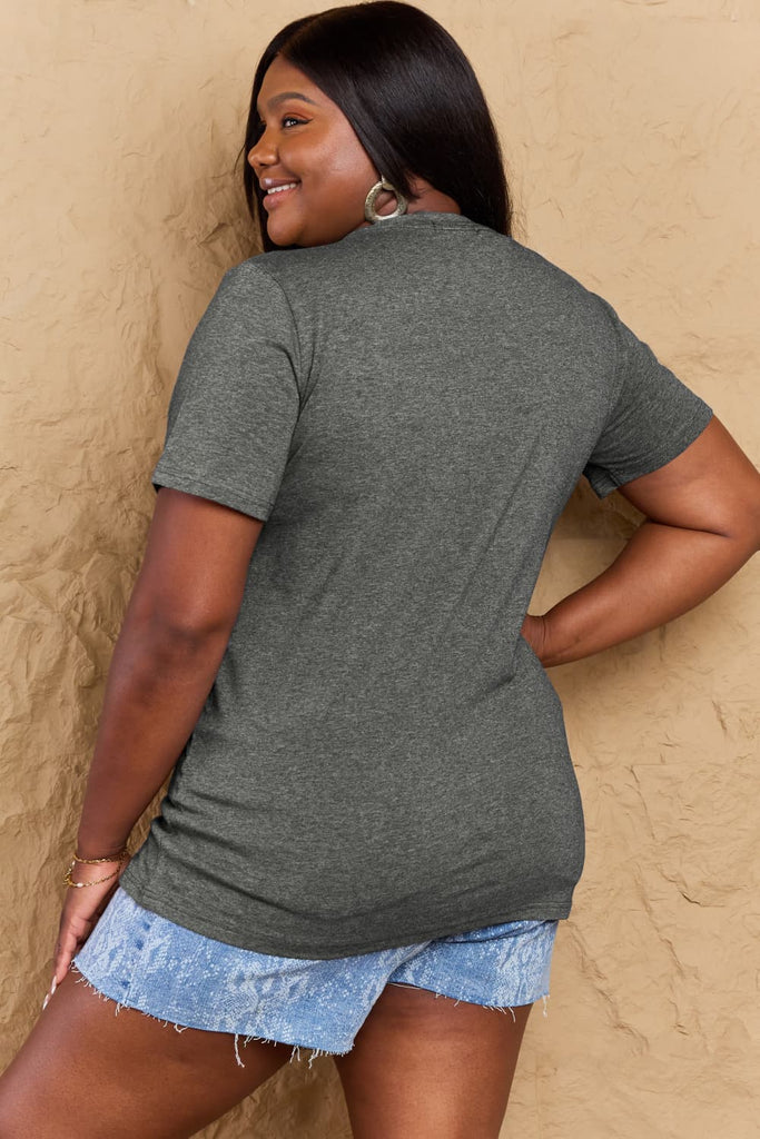 Dim Gray TEACH LOVE INSPIRE Graphic Cotton T-Shirt Graphic Tees