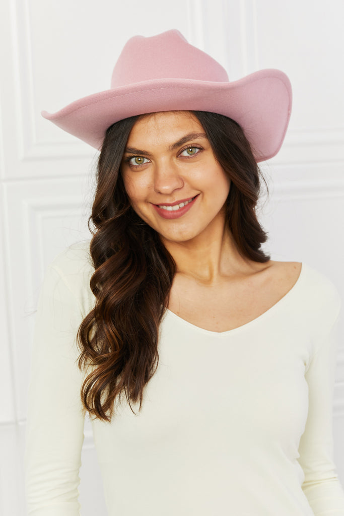 Antique White Fame Western Cutie Cowboy Hat in Pink Hats
