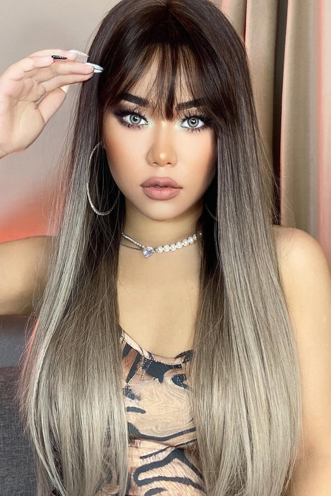 Rosy Brown Previously On... Long Straight Synthetic Wigs 26'' Hair