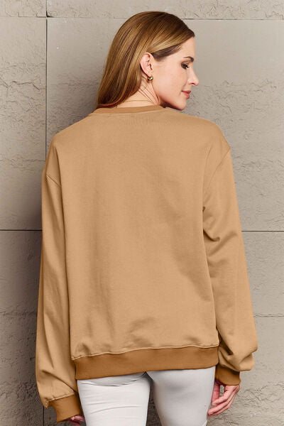 Rosy Brown Simply Love Full Size IN MY LOVER ERA Round Neck Sweatshirt Clothing