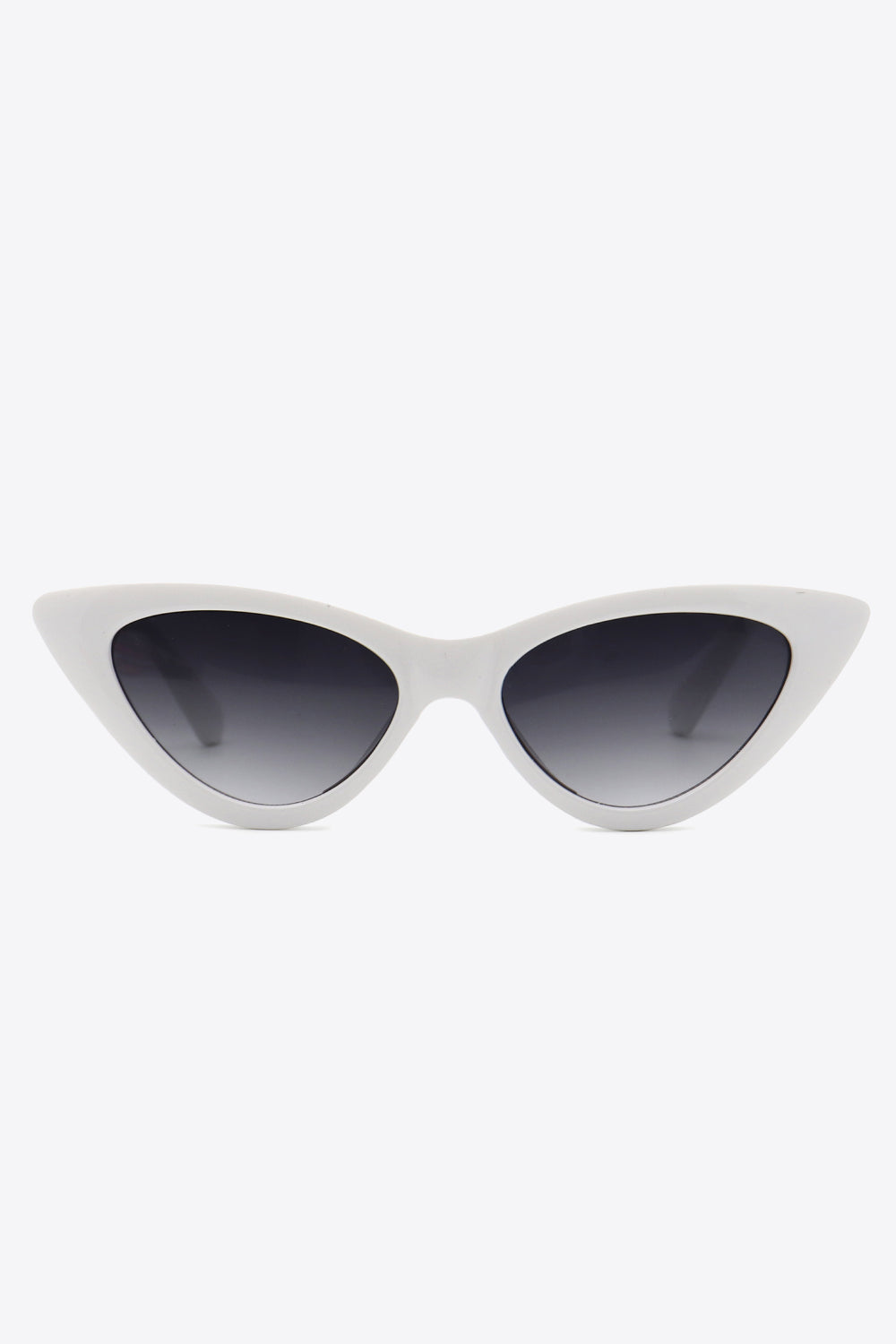 White Smoke Chain Detail Cat-Eye Sunglasses Sunglasses