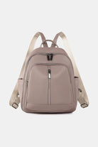 White Smoke Flawless Medium Nylon Backpack Handbags