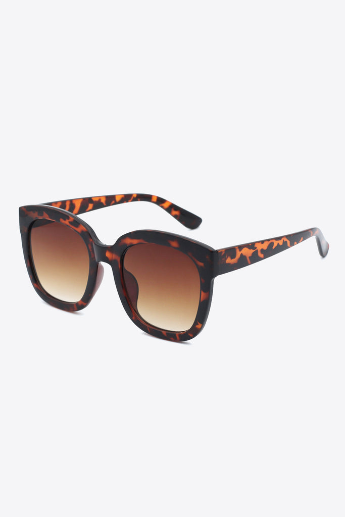 White Smoke Polycarbonate Frame Square Sunglasses Accessories
