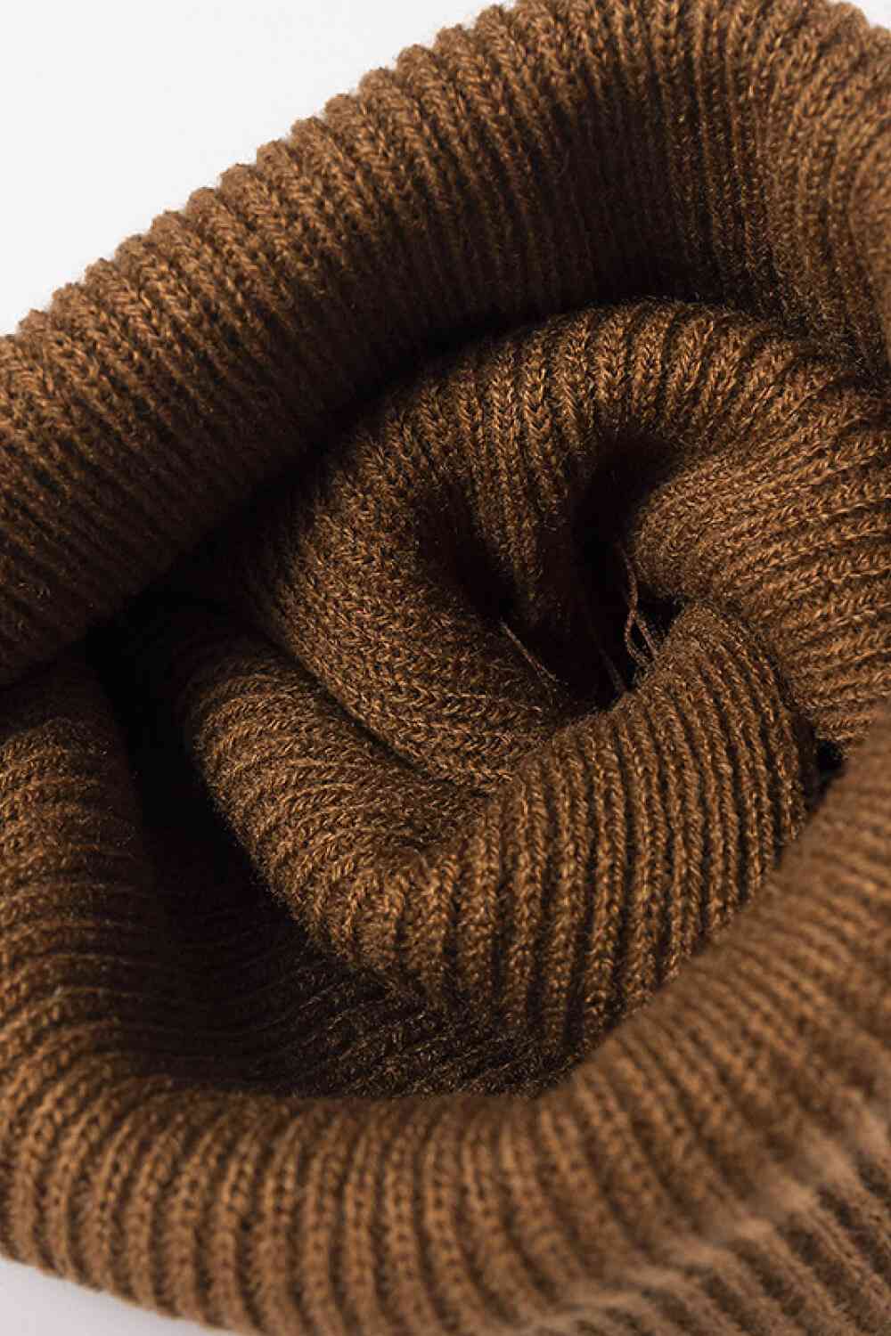 Dark Slate Gray Warm Winter Knit Beanie Winter Accessories