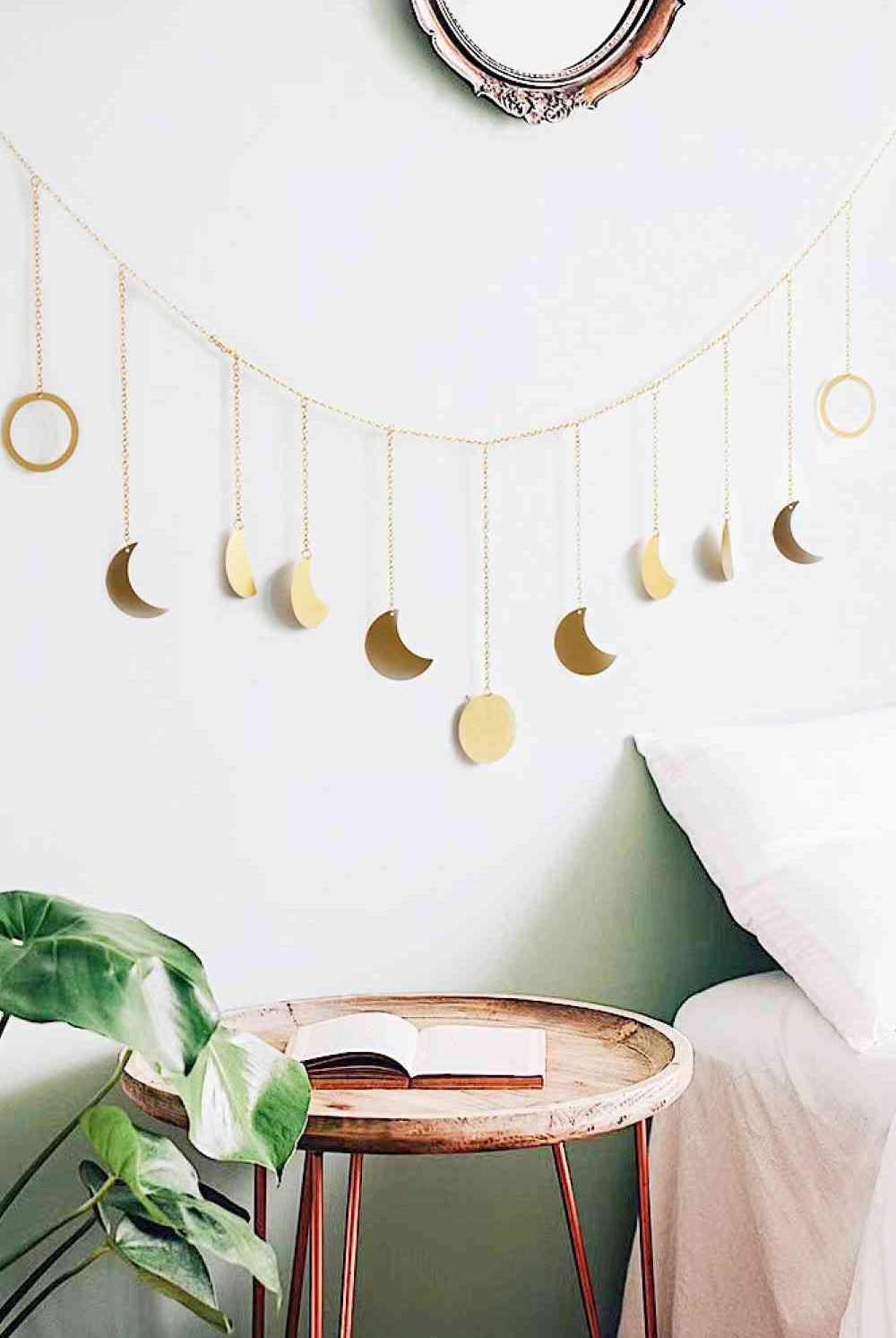 Beige Moon Star Wall Hanging Home Decor