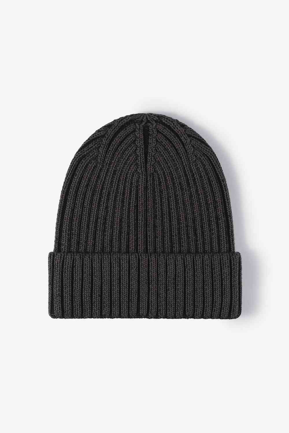 White Smoke Soft and Comfortable Cuffed Beanie Winter Accessories