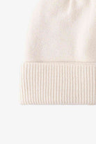 White Smoke Cuff Knitted Beanie Winter Accessories