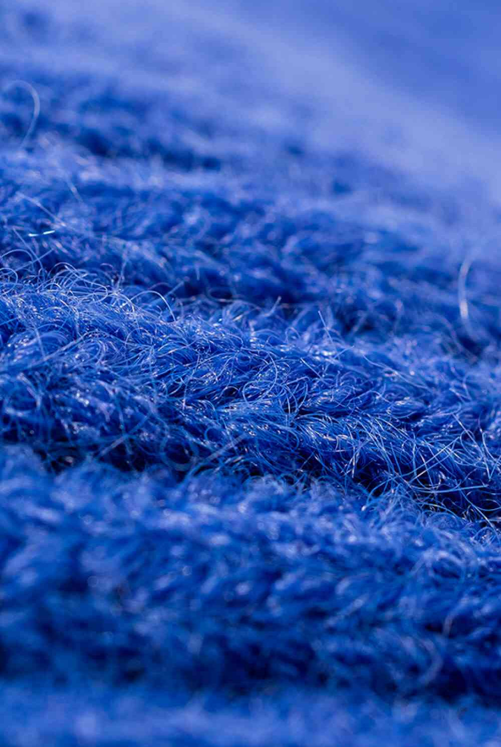 Steel Blue Rib-Knit Cuff Beanie Winter Accessories
