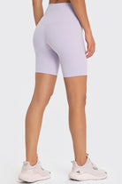 Light Gray V-Waist Biker Shorts activewear