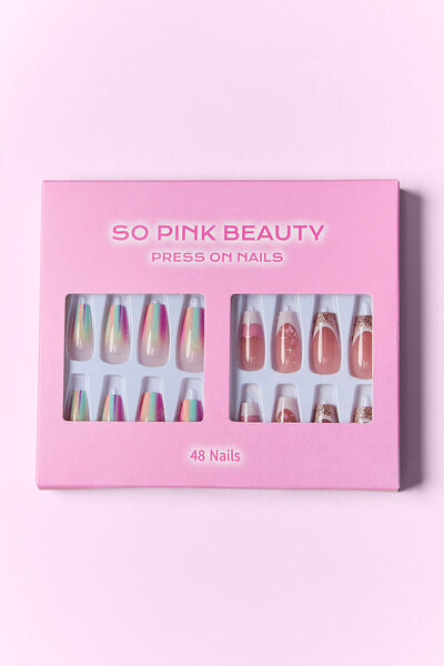 Misty Rose SO PINK BEAUTY Press On Nails 2 Packs Valentine's Day