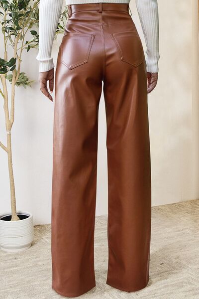 Light Gray Buttoned High Waist Pants with Pockets Capsule