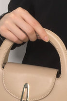 Tan PU Leather Handbag Handbags