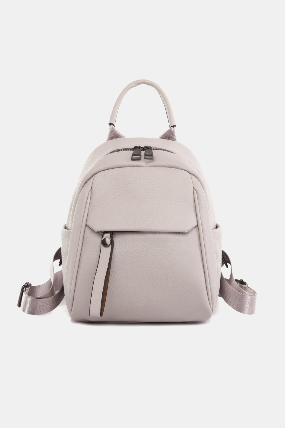 Lavender Small PU Leather Backpack Handbags