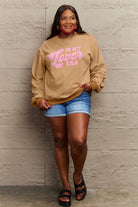 Rosy Brown Simply Love Full Size IN MY LOVER ERA Round Neck Sweatshirt Clothing