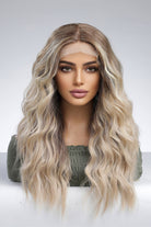 Gray Maya 13*2" Lace Front Wigs Synthetic Long Wave 24'' 150% Density Hair