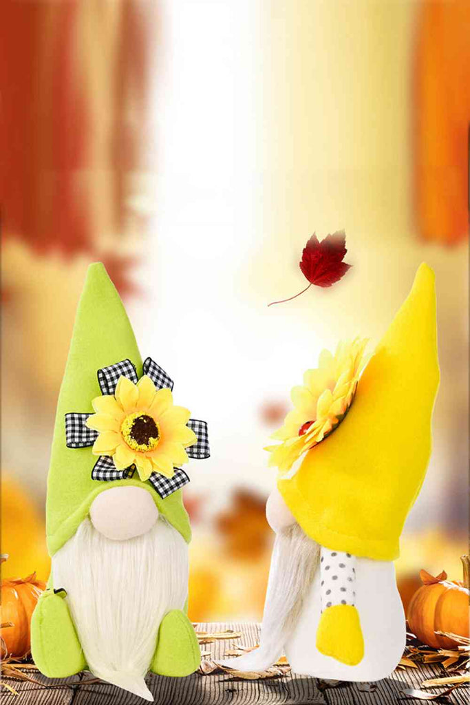 Tan Random 3-Pack Sunflower Faceless Gnomes Gifts