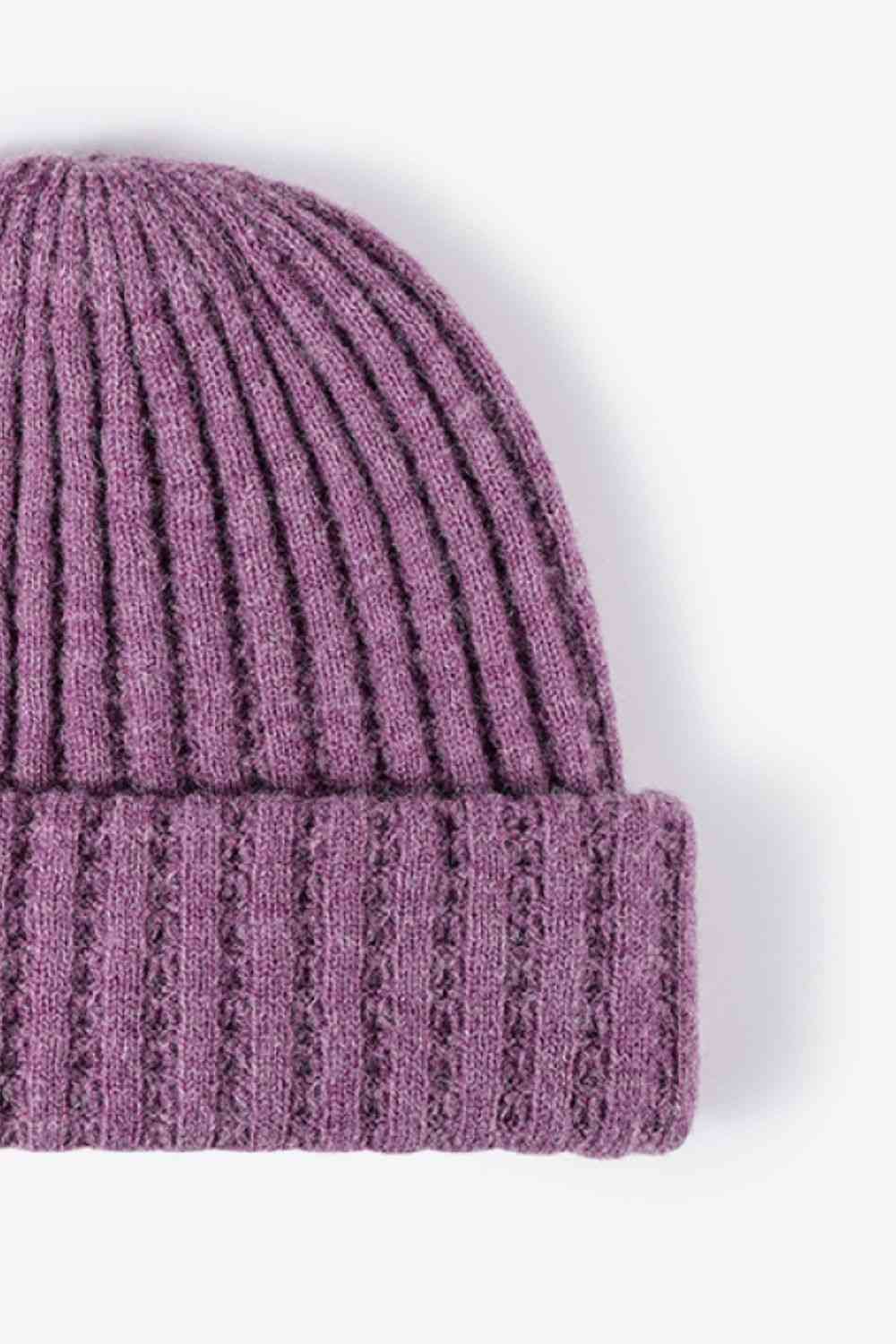 Lavender Wide Rib Beanie Winter Accessories