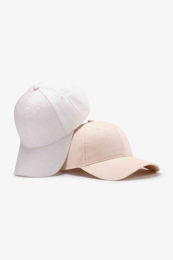 White Smoke Plain Adjustable Cotton Baseball Cap Gifts