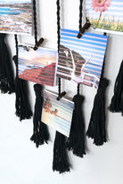 Dark Slate Gray Tassel Wall Hanging Home