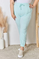 Gray Not Easy Being A Princess Drawstring Ultra Soft Knit Jogger - Mint Joggers/Sweatpants