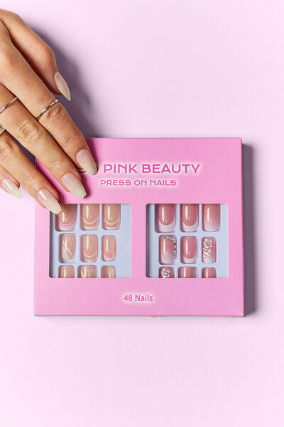 Misty Rose SO PINK BEAUTY Press On Nails 2 Packs Valentine's Day